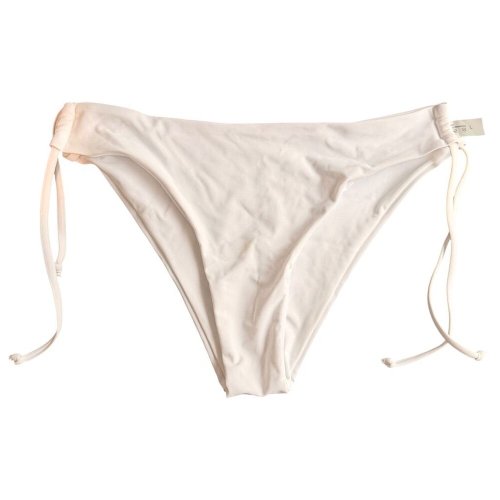 SHEIN White Swimsuit Bikini Bottoms Size Large